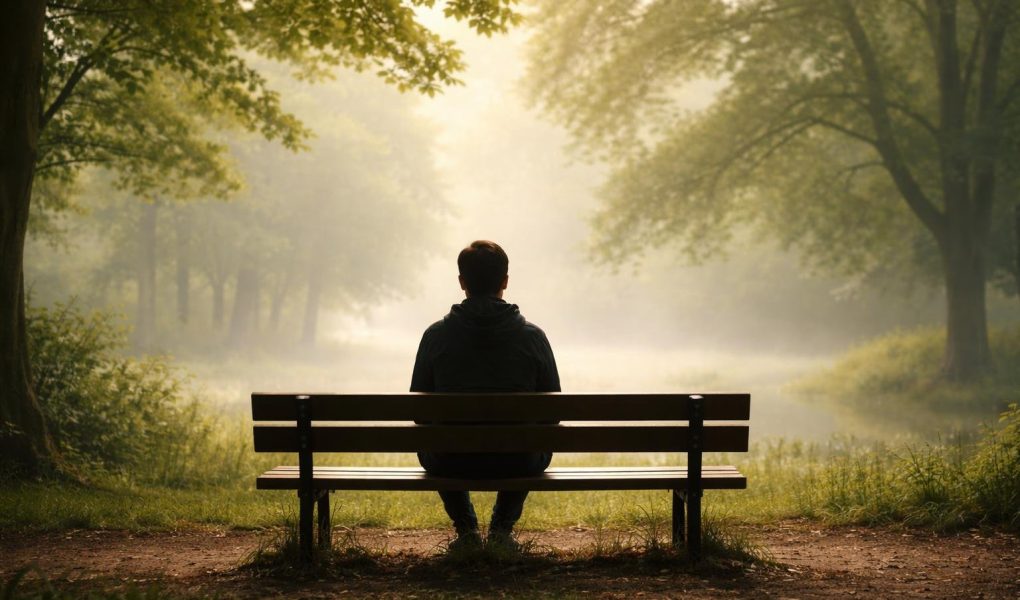 silhouette-banc-parc-arbres-brouillard